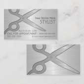 Carte De Visite Styliste Silver (Devant / Derrière)