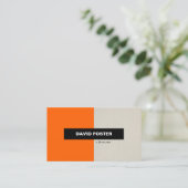 Carte De Visite Styliste - Simple Élégant Design (Debout devant)