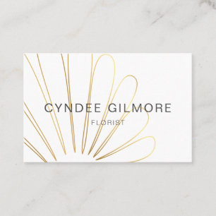 Carte de visite stylistique de fleur