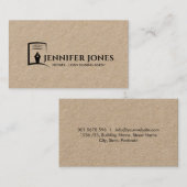 Carte De Visite Stylo à encre et papier Nota Professionnel (Devant / Derrière)