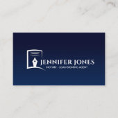 Carte De Visite Stylo à encre et papier Nota Professionnel (Devant)