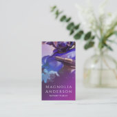 Carte De Visite Stylo agent de signature de prêt moderne (Debout devant)