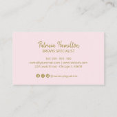 Carte De Visite Stylo Calligraphie Signature Nails Professionnel (Dos)