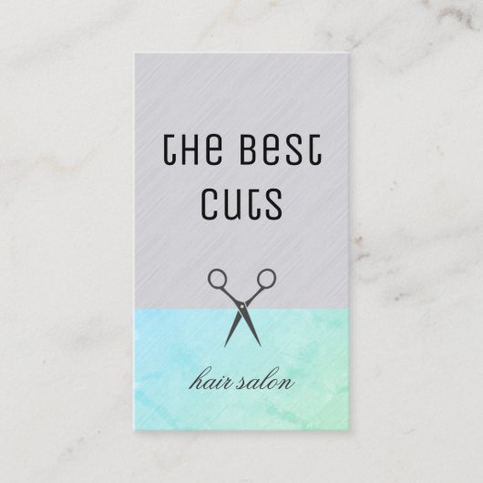 Carte De Visite Stylo cheveux élégant et moderne (Devant)