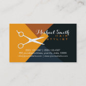 Carte De Visite Stylo de cheveux couleur moderne rétro #9 (Dos)