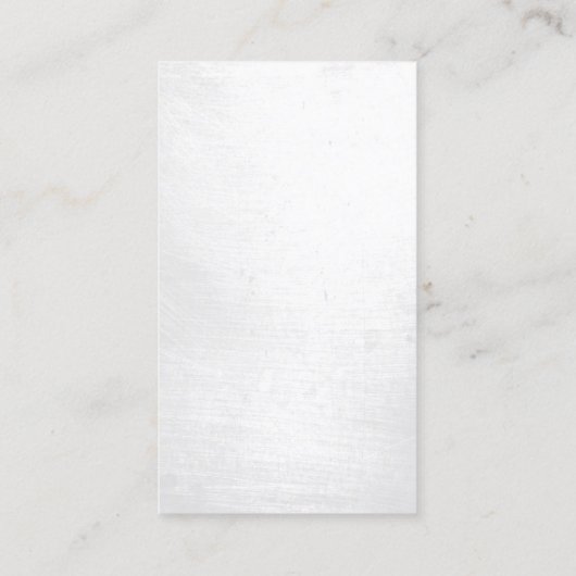 Carte De Visite Stylo de cheveux Monogramme de script moderne (Dos)