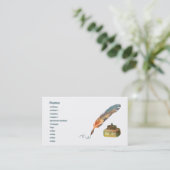 Carte De Visite Stylo de plume (Debout devant)