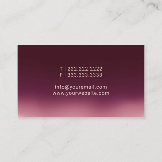 Carte De Visite Stylo de signalisation en or Notaire Public Mobile (Dos)