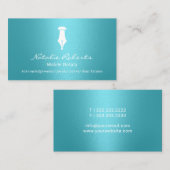 Carte De Visite Stylo de signalisation en or pour notaires mobiles (Devant / Derrière)