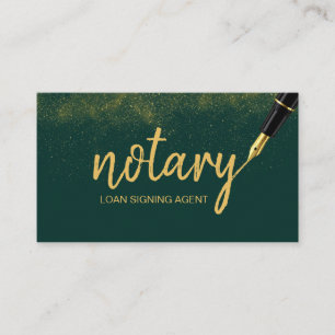 Carte De Visite Stylo élégant pour agent de signature de prêt
