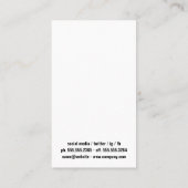 Carte De Visite Stylo Fontaine | Logo du notaire public (Dos)