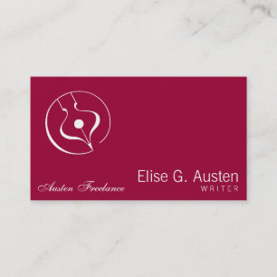 Carte De Visite Stylo-plume calligraphique