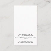 Carte De Visite Stylo-plume calligraphique (Dos)