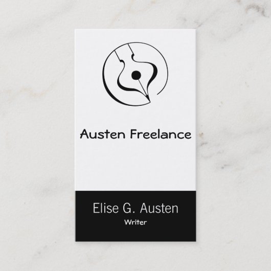 Carte De Visite Stylo-plume calligraphique (Devant)