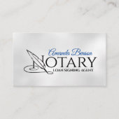 Carte De Visite Stylo Quill de type notaire (Devant)