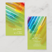 Carte De Visite Stylos/Concepteur de couleurs (Devant / Derrière)