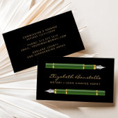 Carte De Visite Stylos de fontaine de l'agent de signature de nota