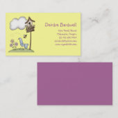 Carte De Visite Substance de ressort · Volière et oiseau (Devant / Derrière)