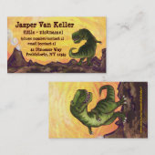 Carte De Visite Substance d'écriture de Rex de Tyrannosaurus (Devant / Derrière)