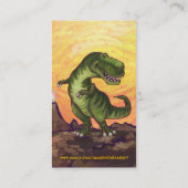 Carte De Visite Substance d'écriture de Rex de Tyrannosaurus (Dos)