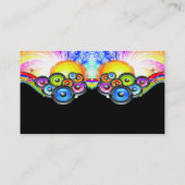 Carte De Visite Subwoofers pompant la musique dans des couleurs (Dos)