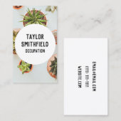 carte de visite succulent (Devant / Derrière)