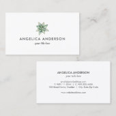 Carte de visite succulent (Devant / Derrière)