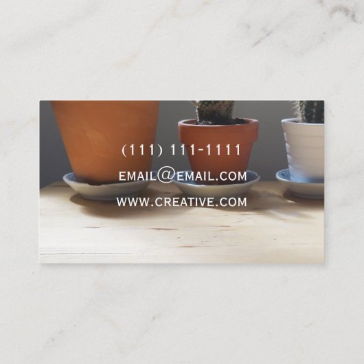 carte de visite succulent (Dos)