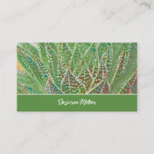 Carte De Visite Succulent Cactus Plante Verte Vitrail Art (Devant)