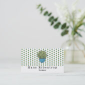 Carte De Visite Succulent dans le vase (Debout devant)