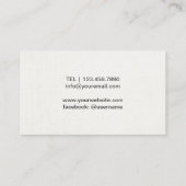 Carte De Visite Succulent élégant de thérapie de spa de santé (Dos)