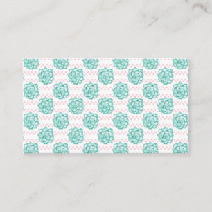 Carte De Visite Succulent vert