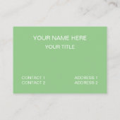 Carte De Visite Succulente Colorée (Dos)