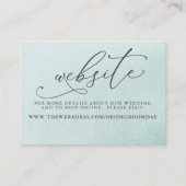 Carte De Visite Succulents et Gold Greenery Site Mariage (Devant)