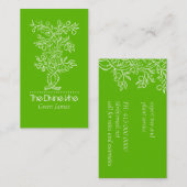 Carte De Visite Succursale Arbre À Fruit Landscaper Ou Gardener (Devant / Derrière)