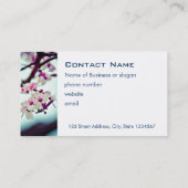 Carte De Visite Succursale en fleurs de cerisier (Dos)