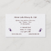 Carte De Visite Succursale et café (Dos)