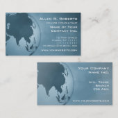 Carte De Visite Succursale globale de l'Asie de commerce (Devant / Derrière)