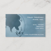 Carte De Visite Succursale globale de l'Asie de commerce (Dos)