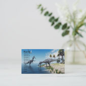 Carte de visite Suchomimus Dinosaurs (Debout devant)