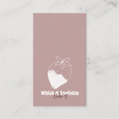 Carte De Visite Sucre Boulangerie Boutique Gâteaux Sur Mesure Choc (Devant)