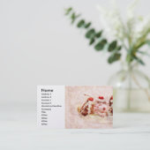 Carte De Visite Sucré - Crème glacée - Banana split (Debout devant)