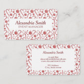 Carte De Visite Sucre de canne de Noël classique (Devant / Derrière)