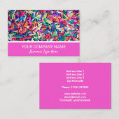 Carte De Visite Sucre de confiserie à la cuisson du gâteau (Devant / Derrière)