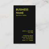 Carte De Visite sucre skullz : 1 (Dos)