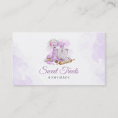 Carte De Visite Sucre Traitements Purple Boulangerie (Devant)