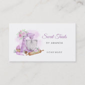 Carte De Visite Sucre Traitements Purple Boulangerie (Devant)