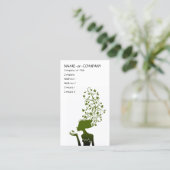 Carte De Visite sucre vert (Debout devant)