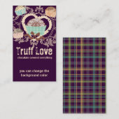 Carte De Visite Sucrerie faite sur commande de confections de (Devant / Derrière)