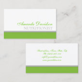 Carte De Visite Sucres et gâteaux sains faits maison Simple Modern (Devant / Derrière)